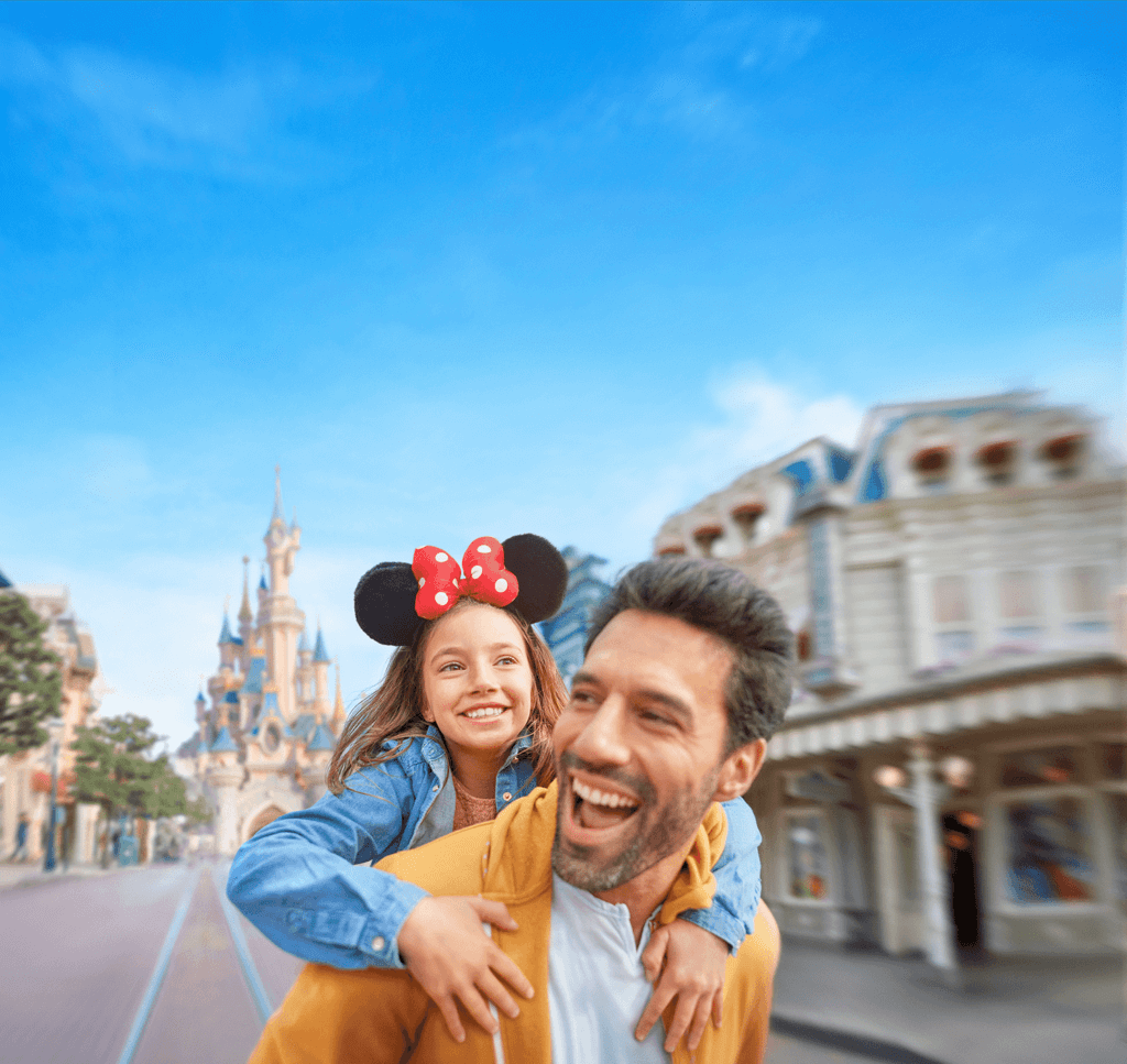 Disneyland Paris Mann mit Tochter